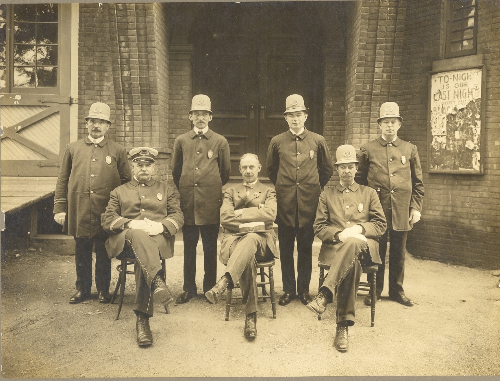 Tenafly Police Department Group Photo in the Early 1920s