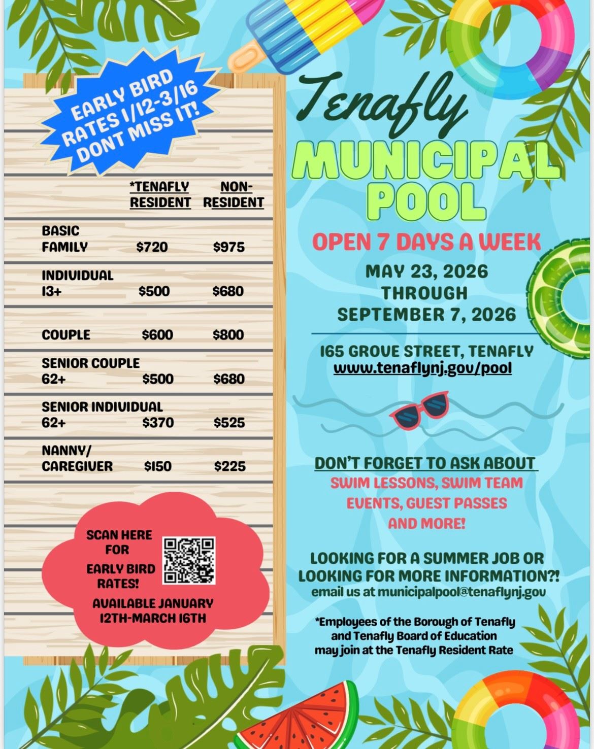 Pool Flyer Early Bird 2026